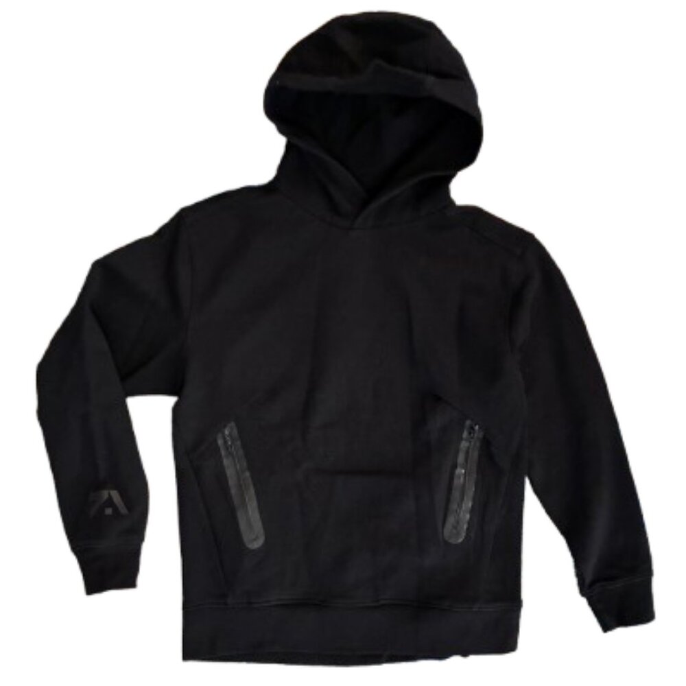 Zara Black Kids Hoodie with Zipper Pockets
